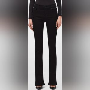 7 For All Mankind bootcut jeans in black denim